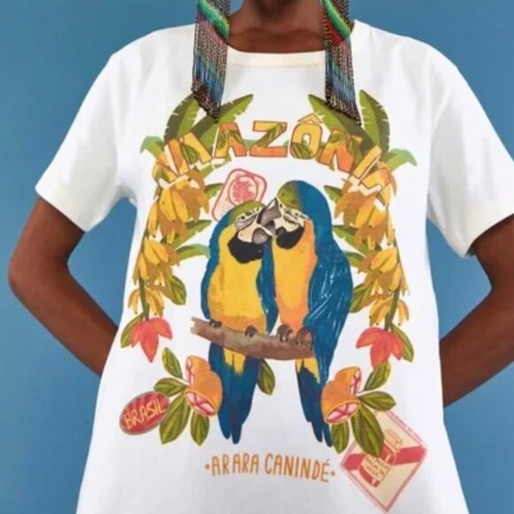 FARM Rio Tops - FARM Rio Amazonia Tropical Tee